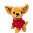 thumbnail image 1 of Linzy Toys Plush Red Chihuahua 6.5" Puppy Dog Stuffed Animal Pal With Rainbow, 1 of 1