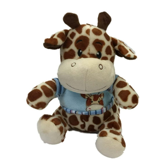 Linzy Toys Plush Spotted 9" Giraffe Stuffed Animal Pal Wearing Blue Sweater