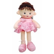 Linzy Valerie Ballerina Rag Doll 16 Plush Cloth Doll With Pink Ballet Dress
