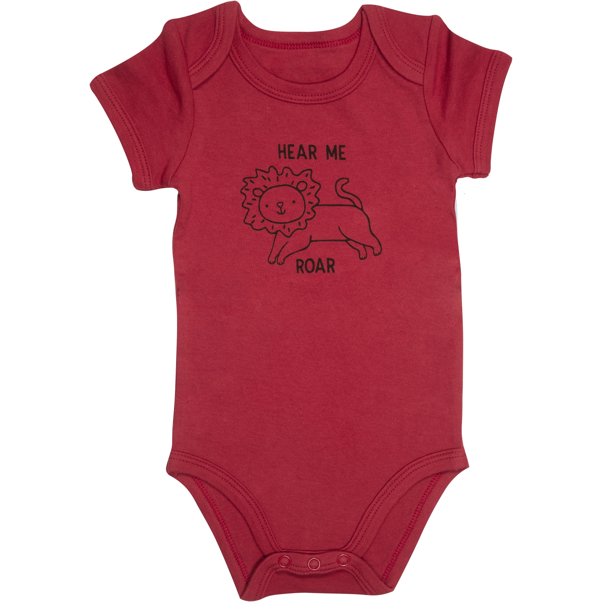 Pavilion Gift Company - Lion - 12-24 Months Red Onesie