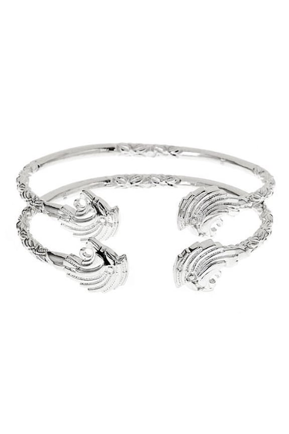 Lion .925 Sterling Silver West Indian Bangles