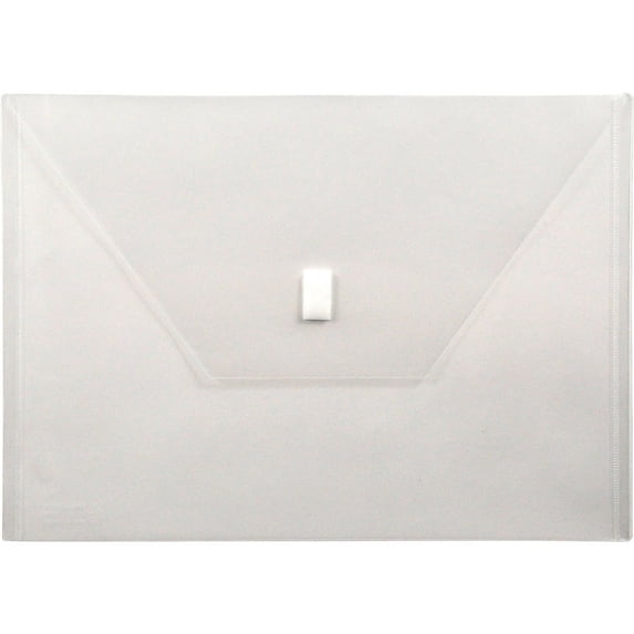 Lion A4 Recycled File Pocket - 8 17/64" x 11 11/16" - Poly - Clear - 20% Recycled - 1 Each | Bundle of 2 Each