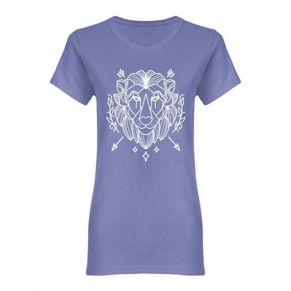 Lion Abstract Design Shaped T-Shirt Women -Image by Shutterstock, Female Small