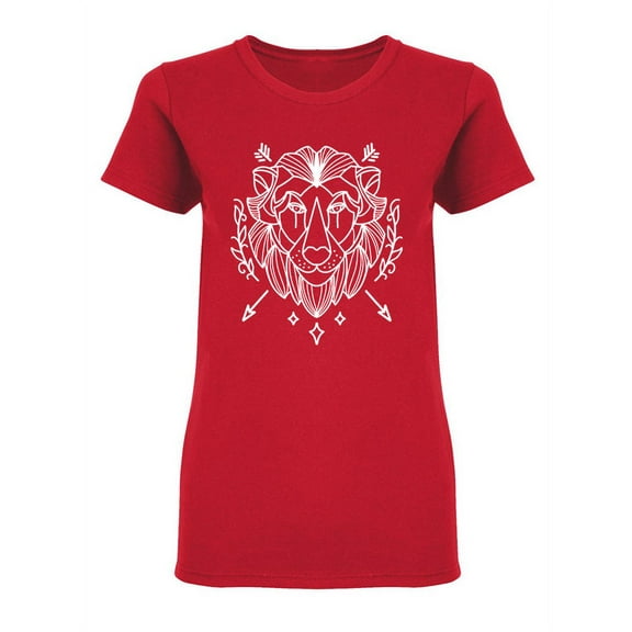 Lion Abstract Design Shaped T-Shirt Women -Image by Shutterstock, Female x-Large