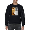 thumbnail image 1 of Lion And Flag Men Sweatshirt, Male Medium, 1 of 4