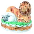 thumbnail image 1 of Lion And Lamb Limoges Box for Faithful Collectors Limoges Box Porcelain Figurine, 1 of 7