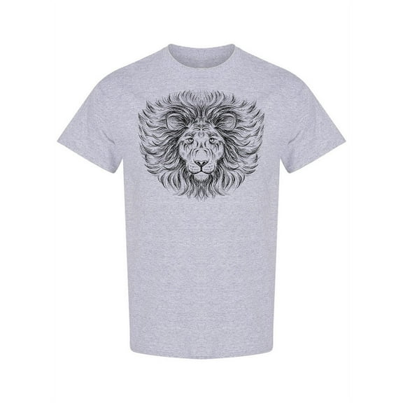 Lion Animal T-Shirt Men -Image by Shutterstock, Male Large