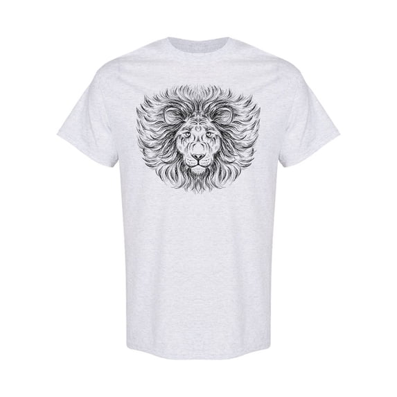 Lion Animal T-Shirt Men -Image by Shutterstock, Male Small