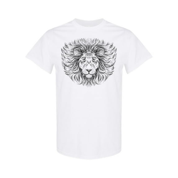 Lion Animal T-Shirt Men -Image by Shutterstock, Male XX-Large