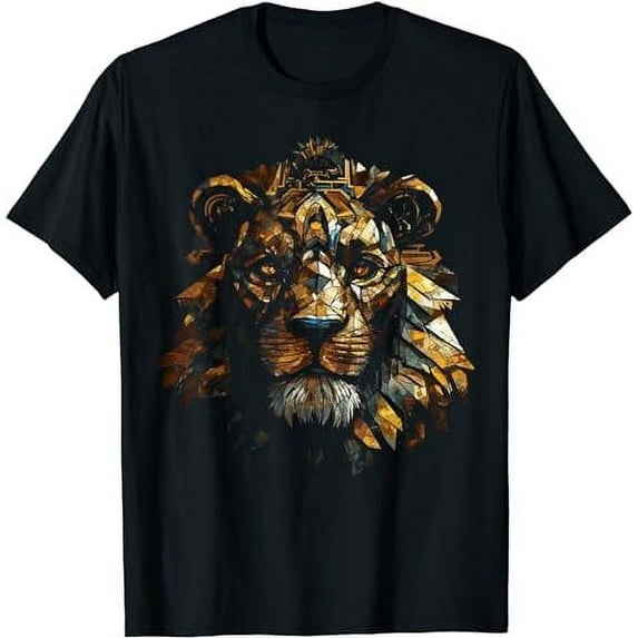 Lion Artwork - Animal Lover Motif Animal Fantasy Lion T-Shirt