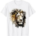thumbnail image 1 of Lion Artwork - Animal Motif Art Lion T-Shirt, 1 of 3