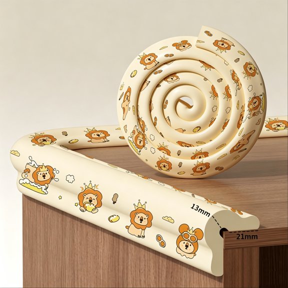 Lion Baby Anti-Collision Strips - 2 Meters Soft Corner Protection for Children - Non-Toxic, Eco-Friendly Safety Wraps