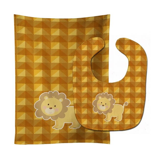 Lion Baby Bib & Burp Cloth