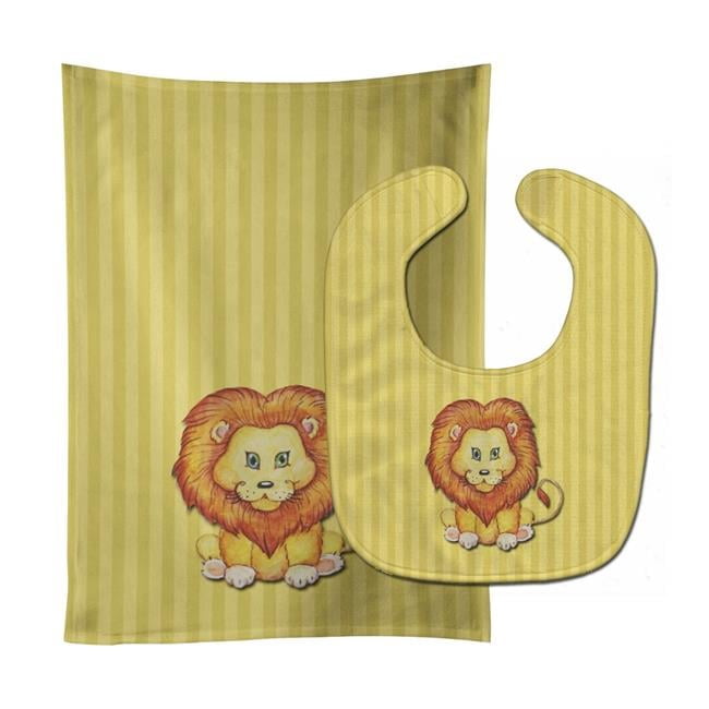 Lion Baby Bib & Burp Cloth