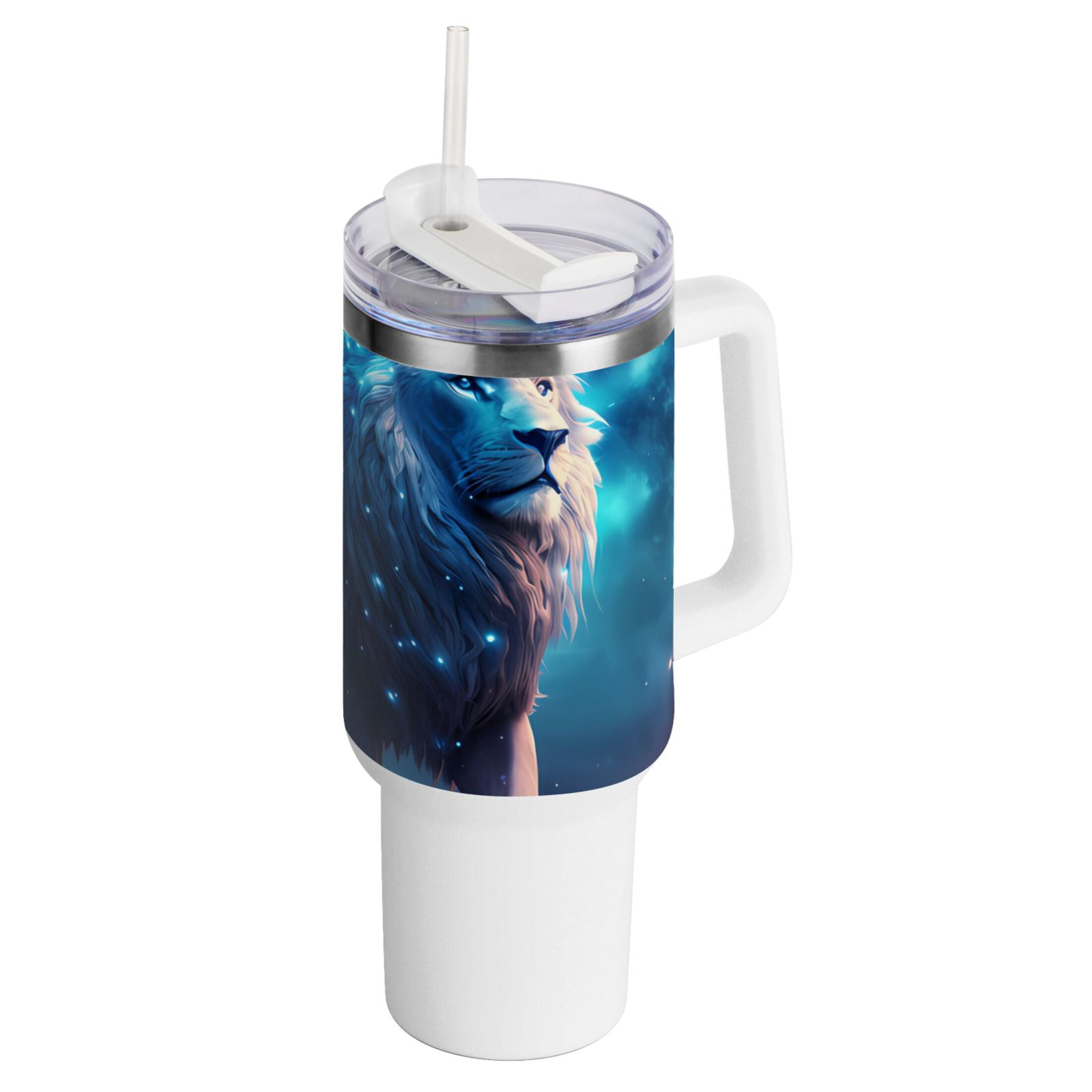 Logie Tartan Crest 40 oz Insulated Tumbler with Handle