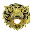 thumbnail image 1 of Lion Belt Buckle Rhinestone Gold Metal Unisex Fashion Costume New Bling Iced Out, 1 of 2