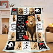 Lion Blanket Lion King Fleece Throw Blanket Fuzzy Plush Super Soft Cozy Warm Lion Decor Stuffed Animal Bedding Blanket Gifts for Boys Girls Kids Adult Men Women Lion-1