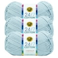 thumbnail image 1 of Lion Brand Yarn 24/7 Cotton Cool Grey Medium Mercerized Cotton Yarn 3 Pack, 1 of 4