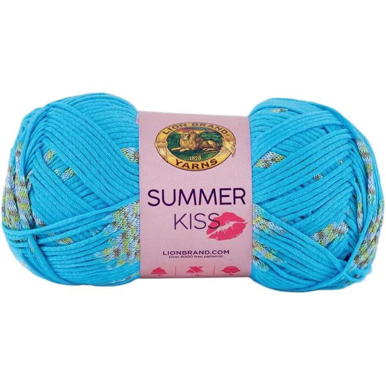 Lion Brand 522-148 Blue Raspberry - Yarn Summer Kiss - Walmart.com