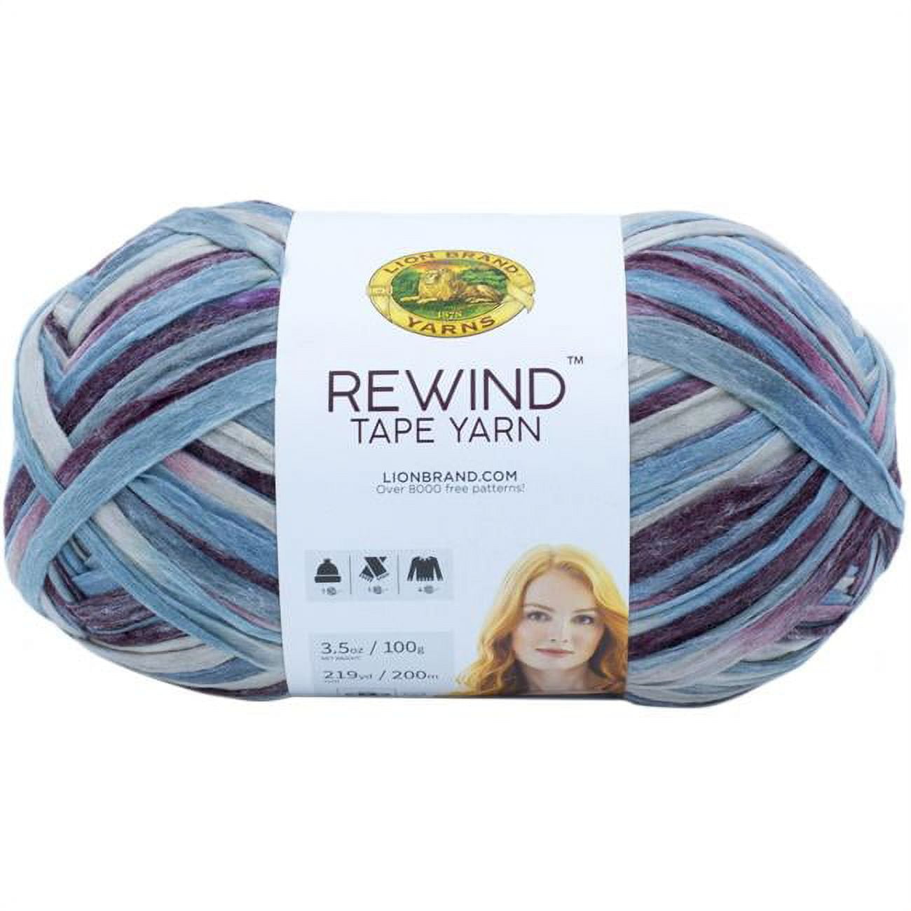 Lion Brand Yarn Rewind Yarn, Yarn for Knitting and Crocheting, Craft Tape  Yarn, 1-Pack, Current Situation