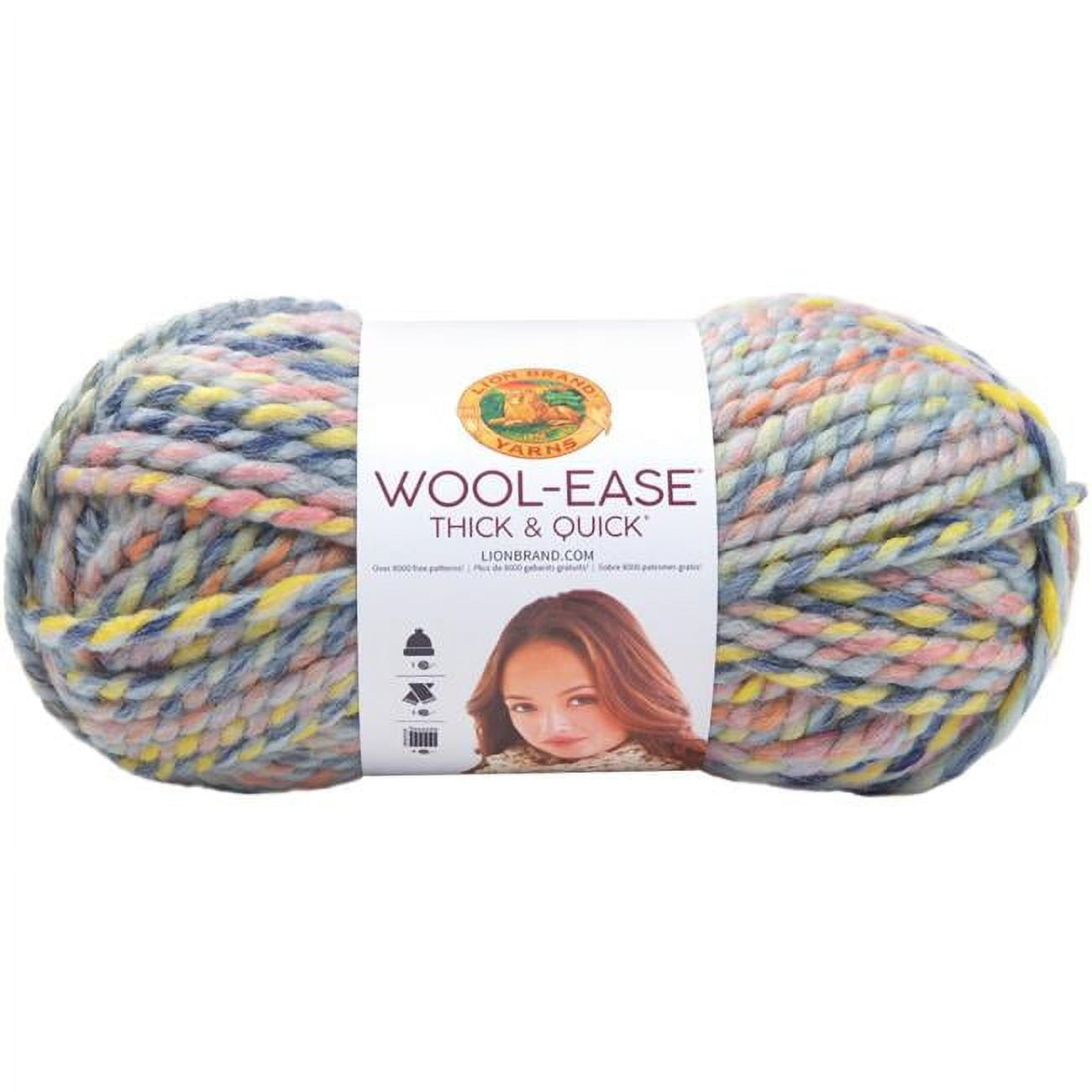 Lion Brand 640-539 Wool-Ease Thick & Quick Yarn, Toasted