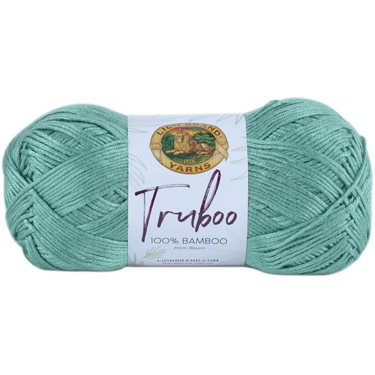 3 Pack) Lion Brand Yarn 837-156 Truboo Yarn, Mint