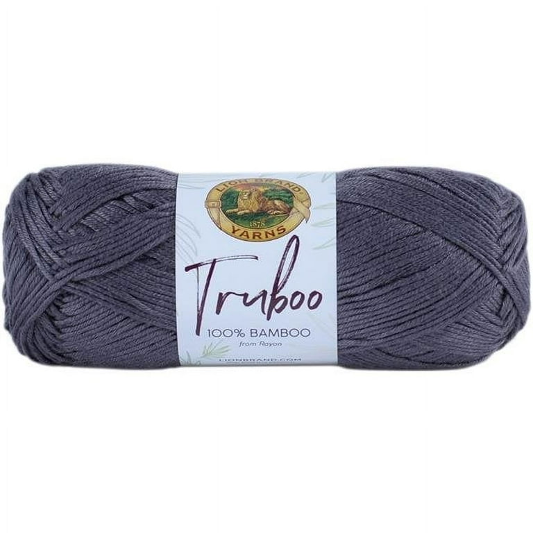 Lion Brand Truboo Yarn 100% Rayon From Bamboo Mushroom Lot Of 4