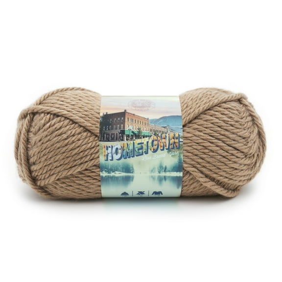 Lion Brand Yarn Hometown Hoboken Honey 135-123 Super Bulky Acrylic Yarn