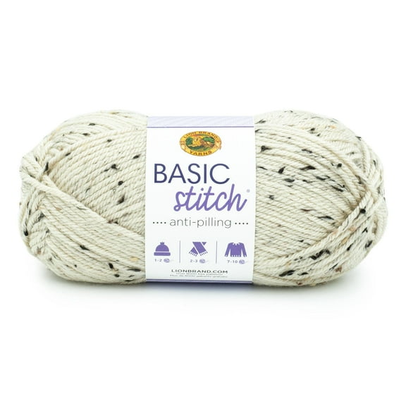 Lion Brand Basic Stitch Anti-Pilling Yarn-Almond Tweed
