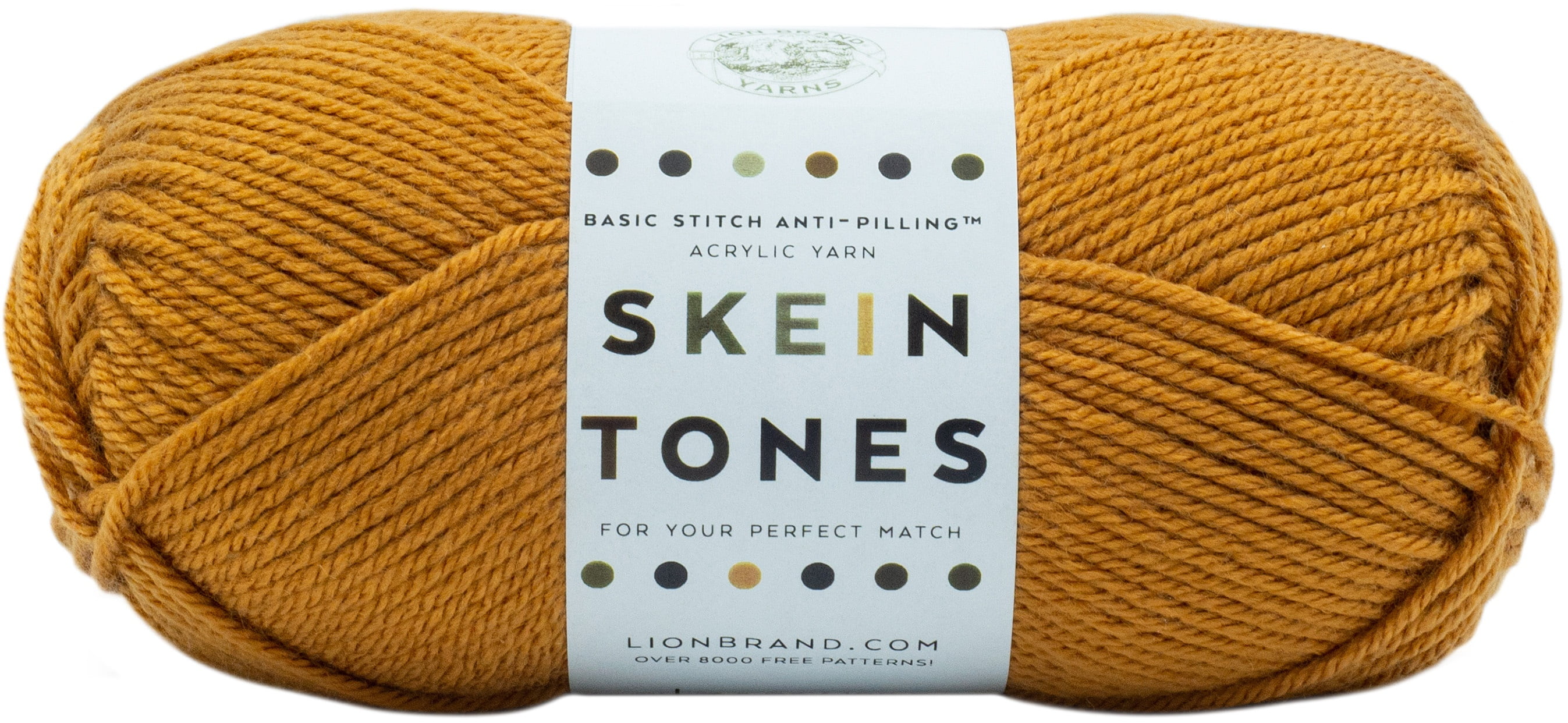 Lion Brand Basic Stitch Anti Pilling Yarn Skein Tones Nutmeg