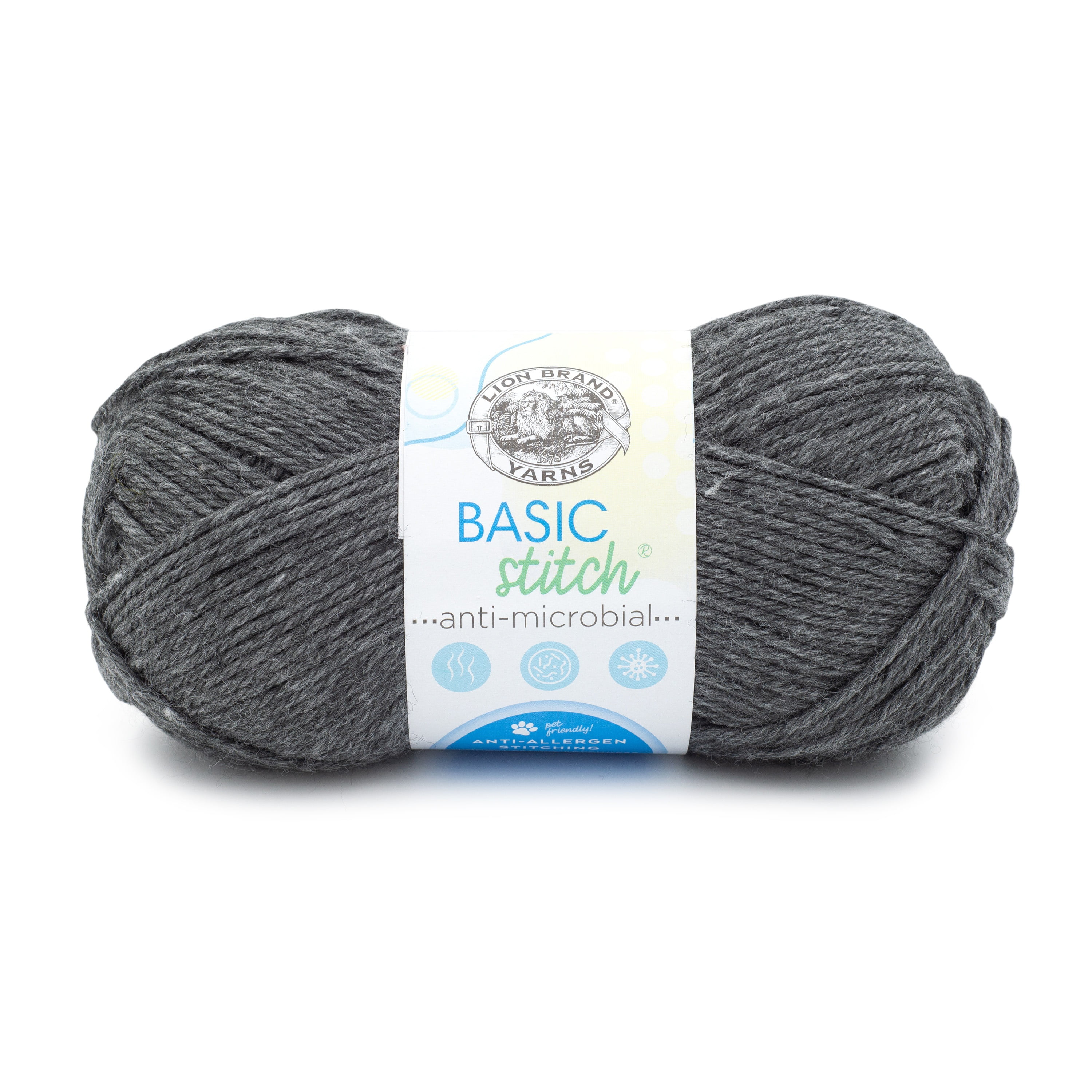 Lion Brand Basic Stitch Antimicrobial YarnCharcoal