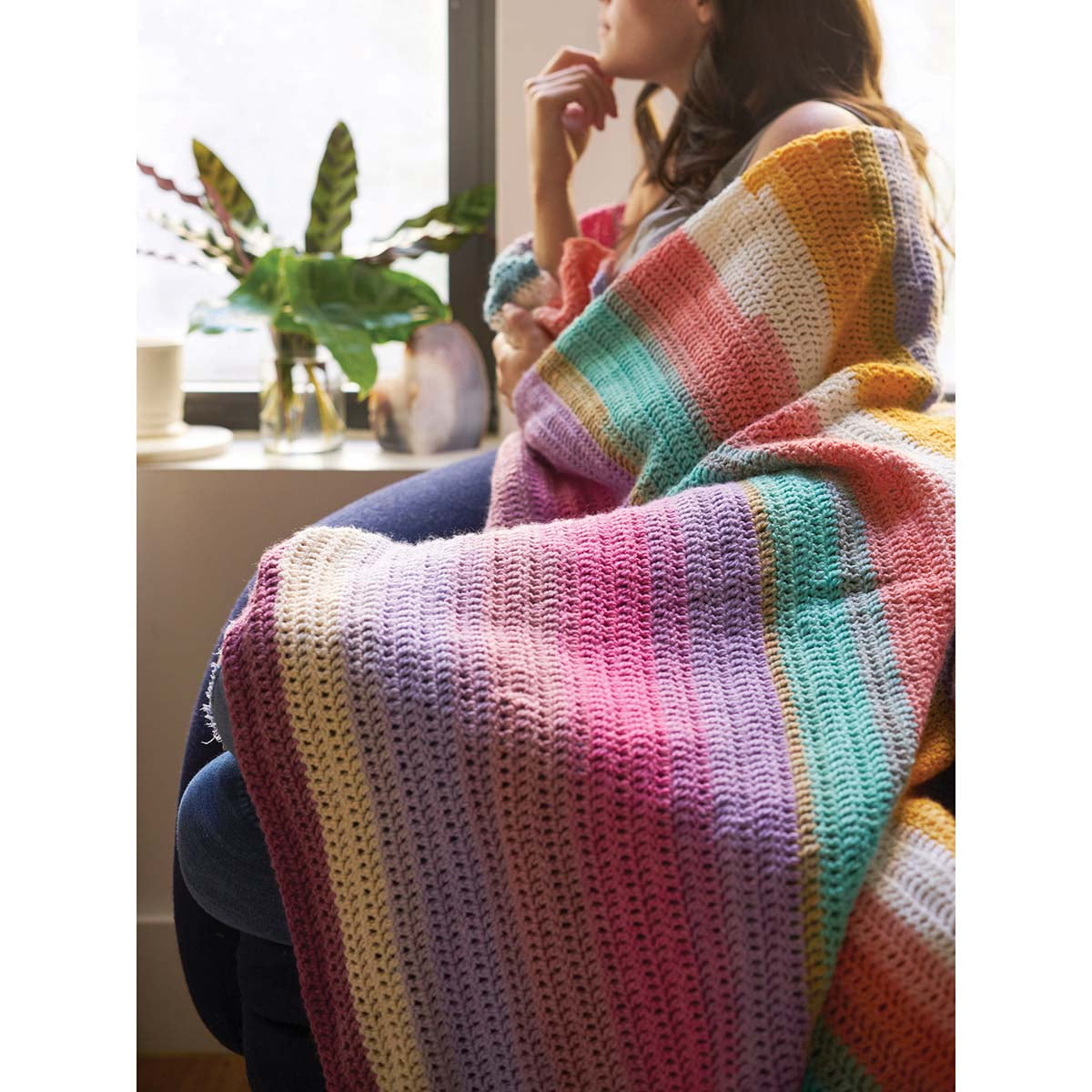 Lion Brand® Beginner's Delight Afghan Crochet Kit