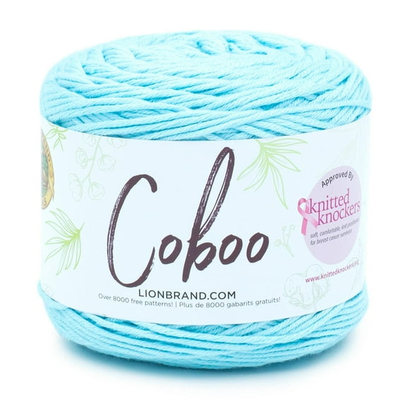 Lion Brand Coboo Yarn-Ice Blue
