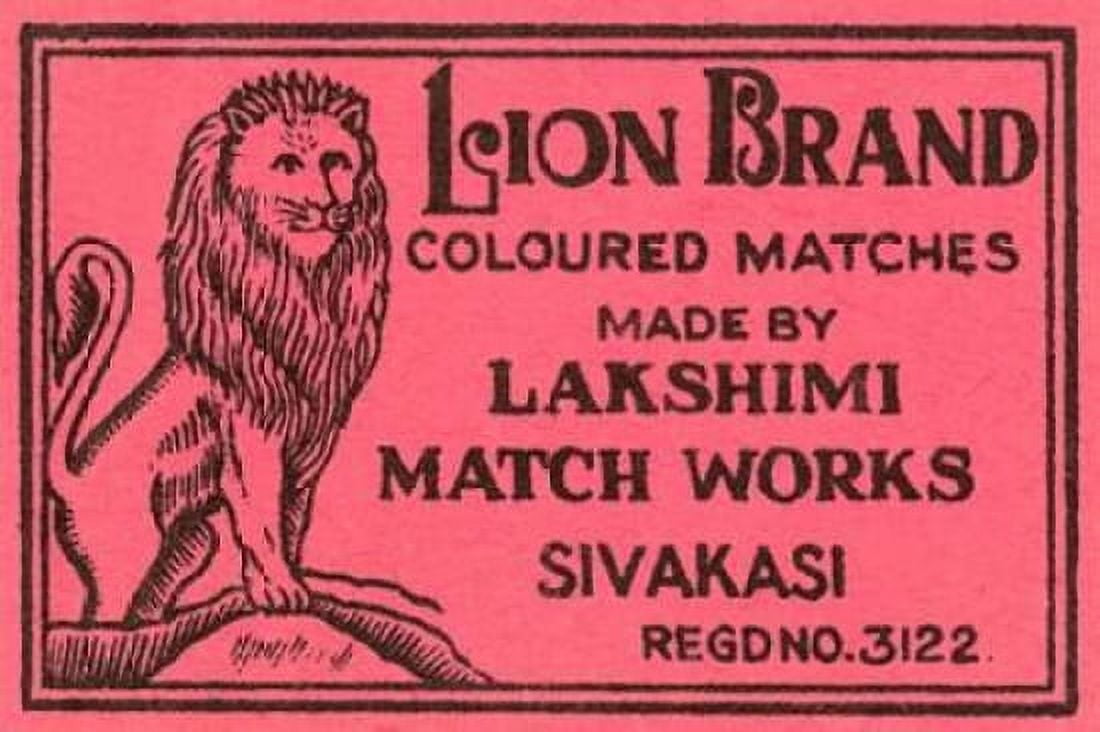 Lion Brand Coloured Matches Canvas Art - Phillumenart (12 x 18)