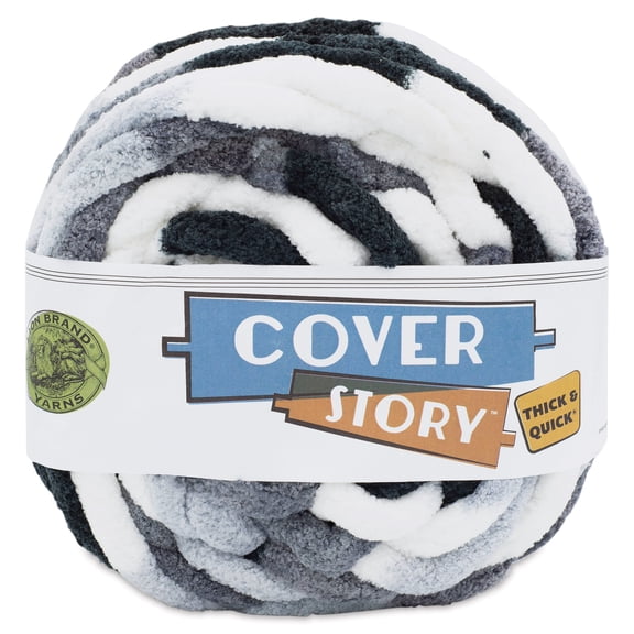 Lion Brand Cover Story Thick & Quick Yarn-Arctic