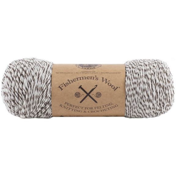 Lion Brand Fisherman's Wool Yarn: Oak Tweed