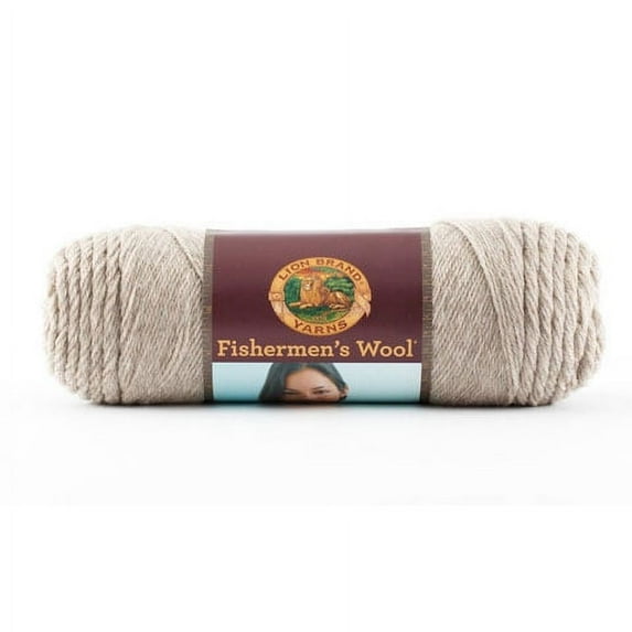 Lion Brand Fisherman's Wool Yarn: Oatmeal