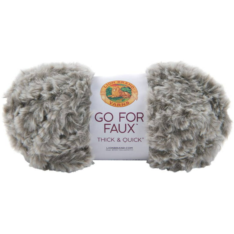 Lion Brand Go For Faux Thick And Quick Yarn - Husky, 24 yds