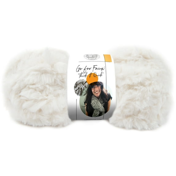 Lion Brand Go For Faux Thick & Quick Yarn-Baked Alaska