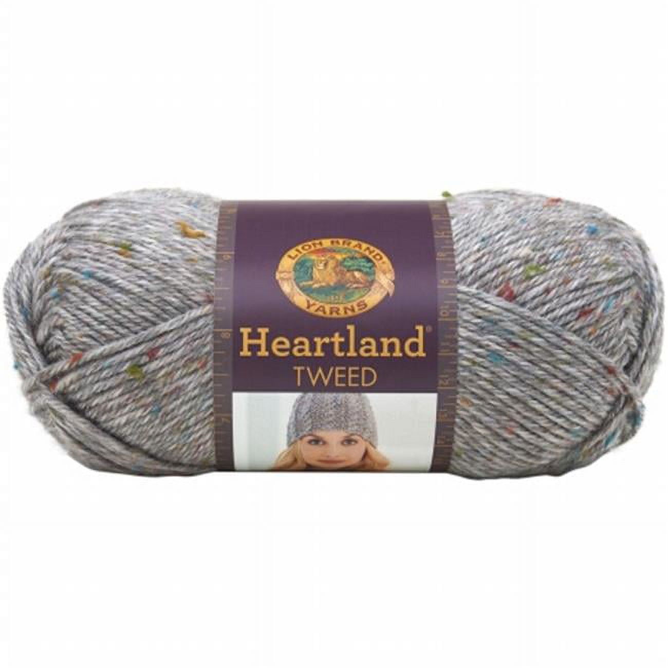 Lion Brand Heartland Yarn - Mount Rainier Tweed - 5oz/142g