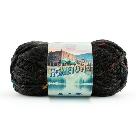 Lion Brand Yarn Hometown Cambridge Tweed 135-303J Super Bulky Acrylic 5oz 81 Yards Yarn