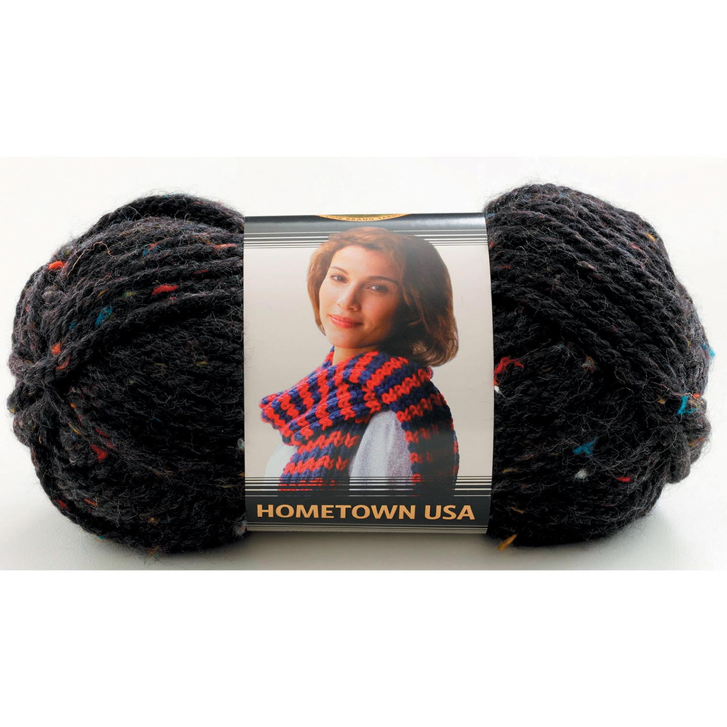 Lion Brand Yarn (1 Skein) 24/7 Cotton® Yarn, Black