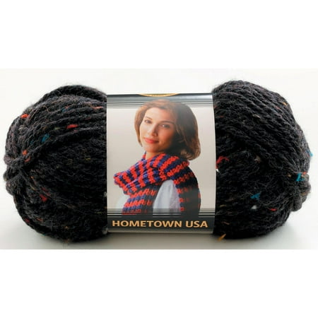 Lion Brand Hometown USA Cambridge Tweed Super Bulky Yarn Skein, 81 yards