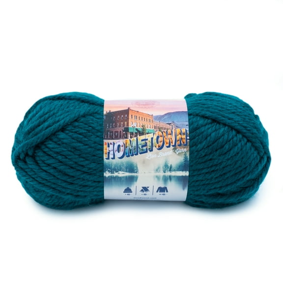 Lion Brand Yarn Hometown Montpelier Peacock 135-175 Super Bulky Acrylic Yarn