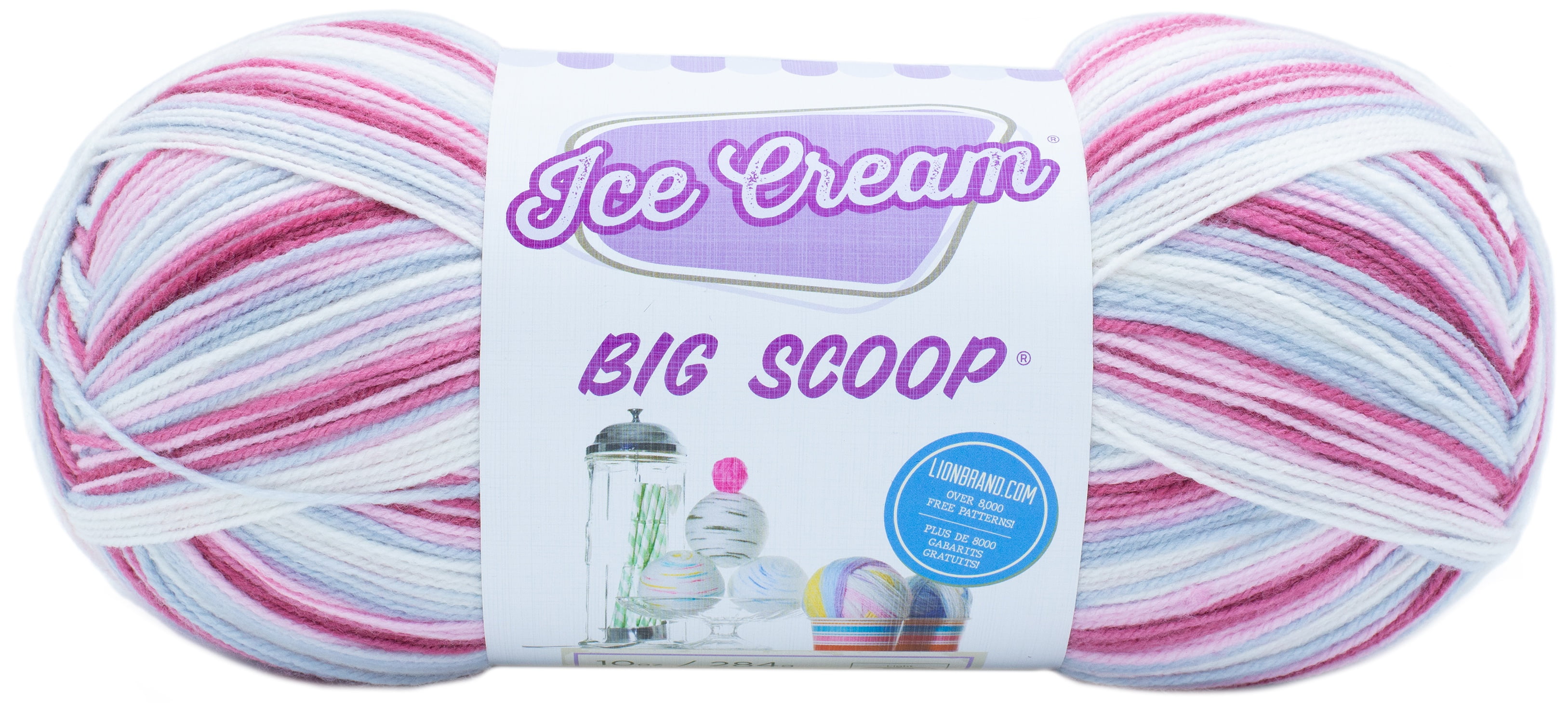 Lion Brand Ice Cream Big Scoop YarnCherries Jubilee