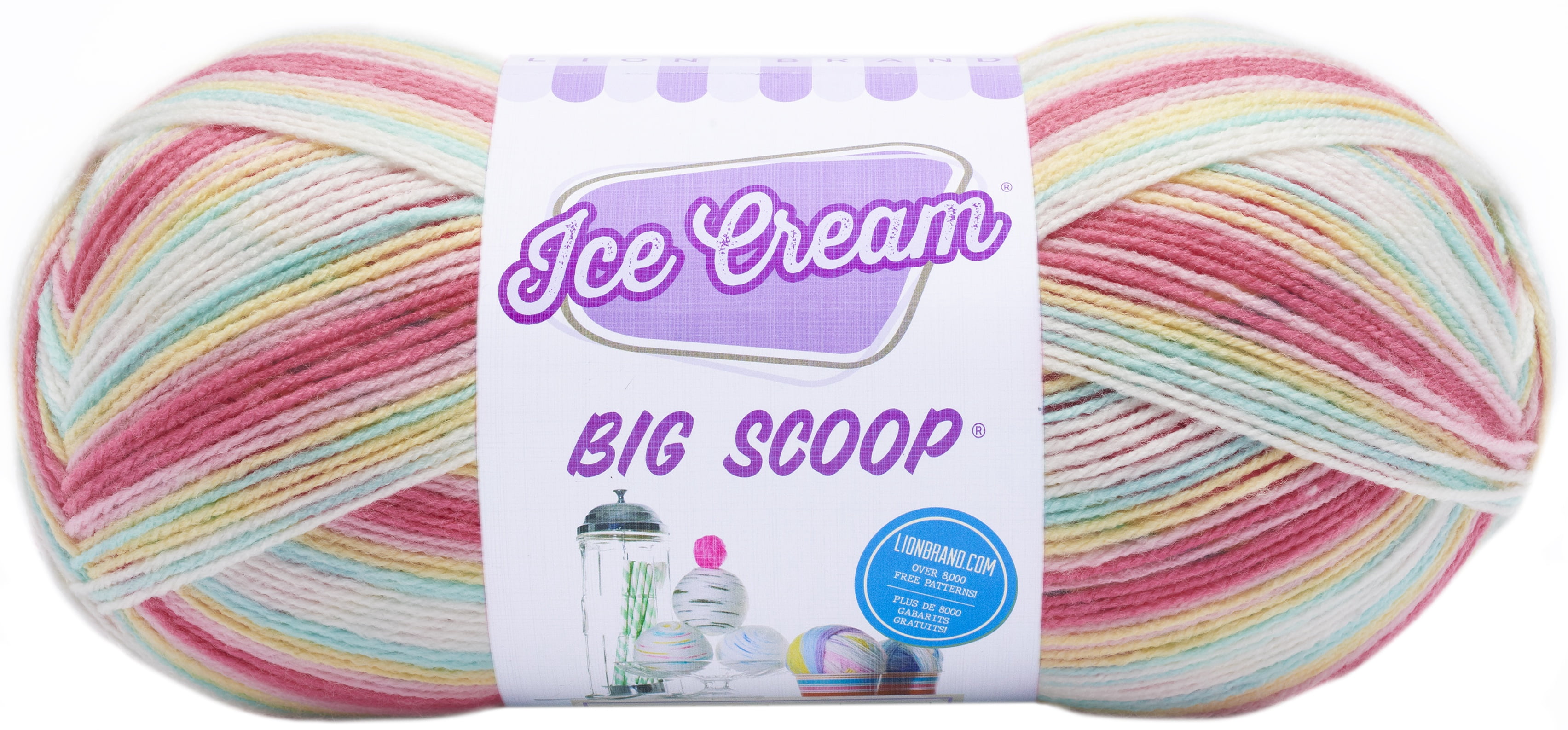 Lion Brand Ice Cream Big Scoop Yarn-Tutti Frutti - Walmart.com