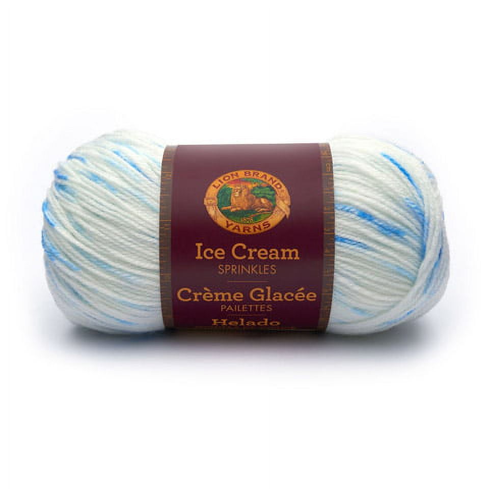 Lion Brand Ice Cream Sprinkles Knitting Yarn Cool Mint