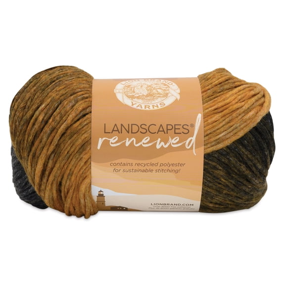 Lion Brand Landscapes Yarn - Tiger's Eye, 232 yds