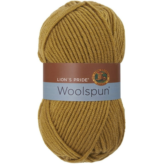 Lion Brand Lion's Pride Woolspun Yarn-Honey