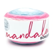 Lion Brand Yarn Mandala Bonus Bundle Unicorn 125-201BO Acrylic Light DK 1181yd 10.5oz Yarn